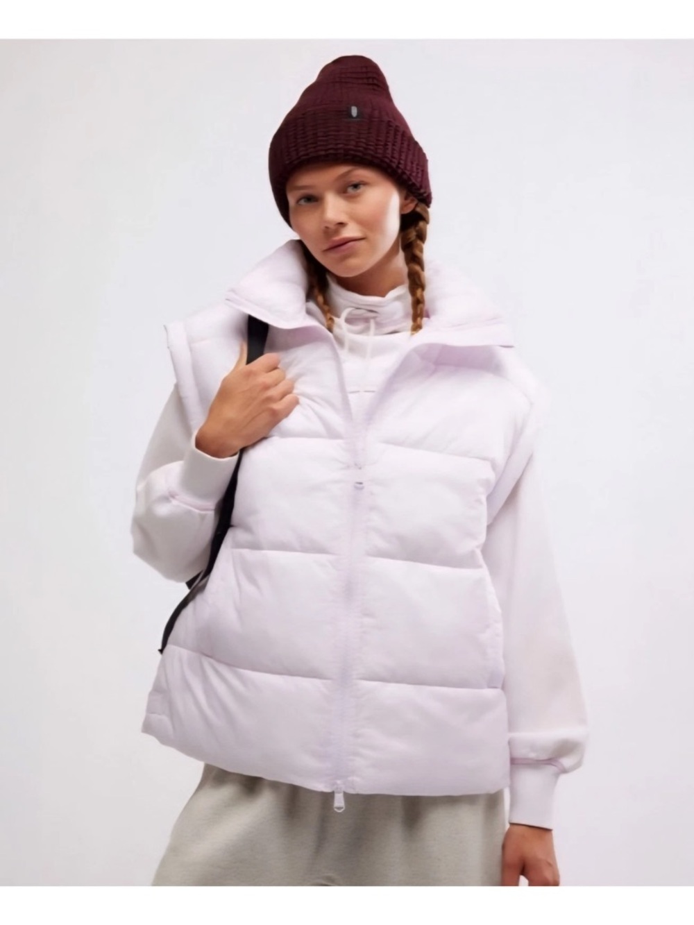 Free People Movement Puffer Vest Primaloft Rose Quartz Pink NWT Medium